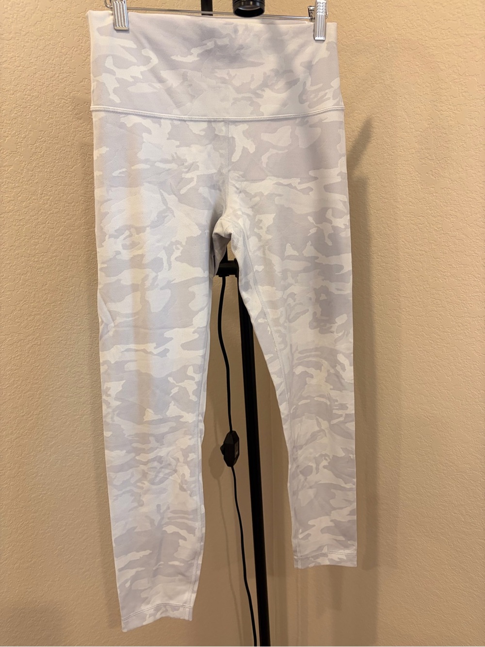 lululemon athletica White Light Gray Camo High-Rise Leggings